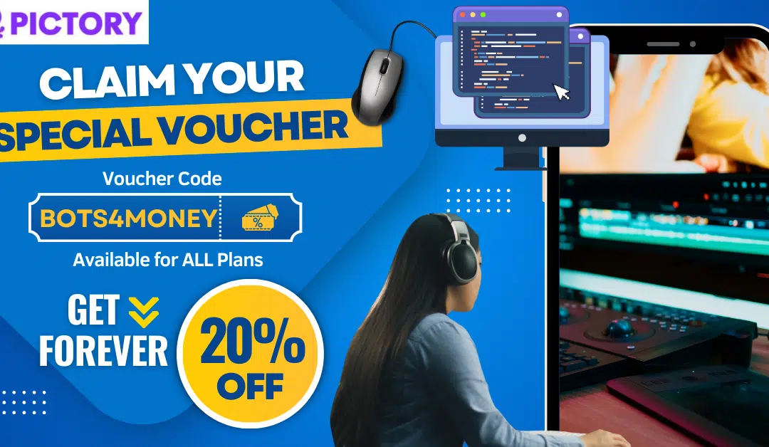 Pictory Discount Coupon Code: Get an Unique 20% Discount Rate for Life