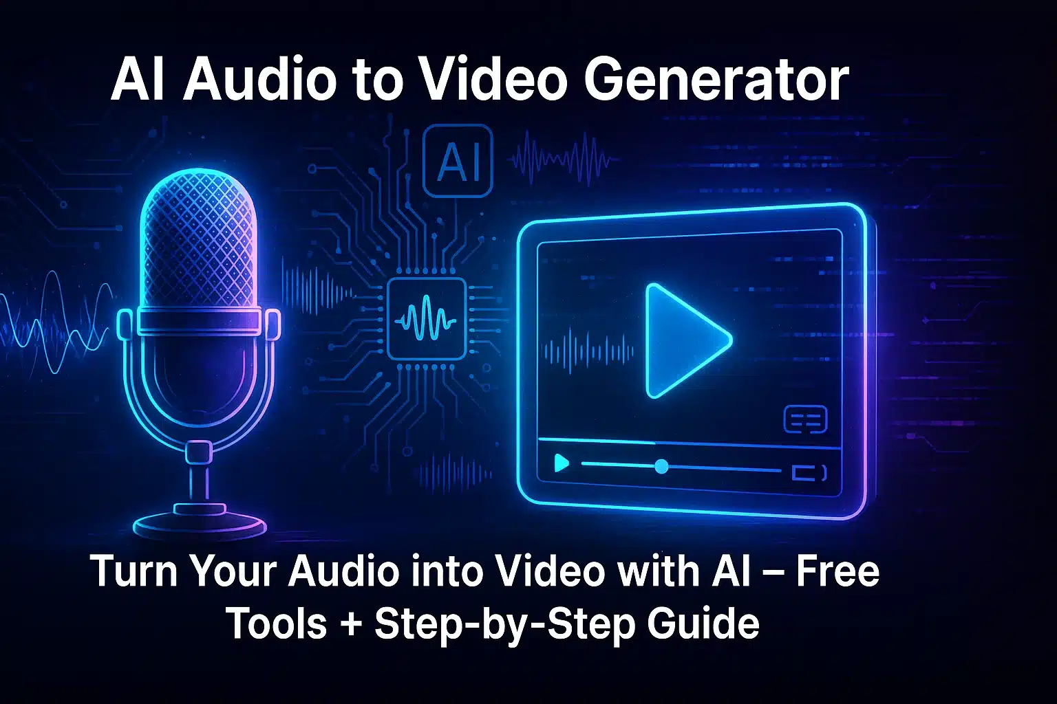 Best AI Audio To Video Generator (FREE & EASY)